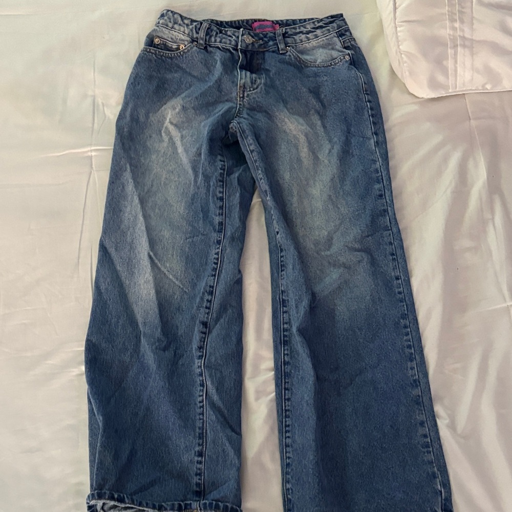 Edikted Blue Flare & Wide Leg Jeans